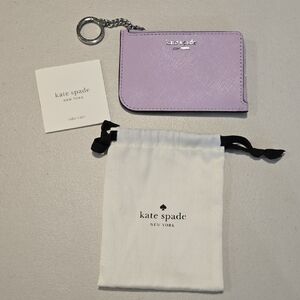 Kate Spade Lavender Card Holder, NEW